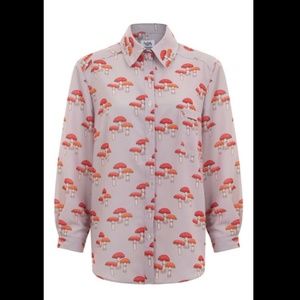 Monica Mushroom Print Shirt